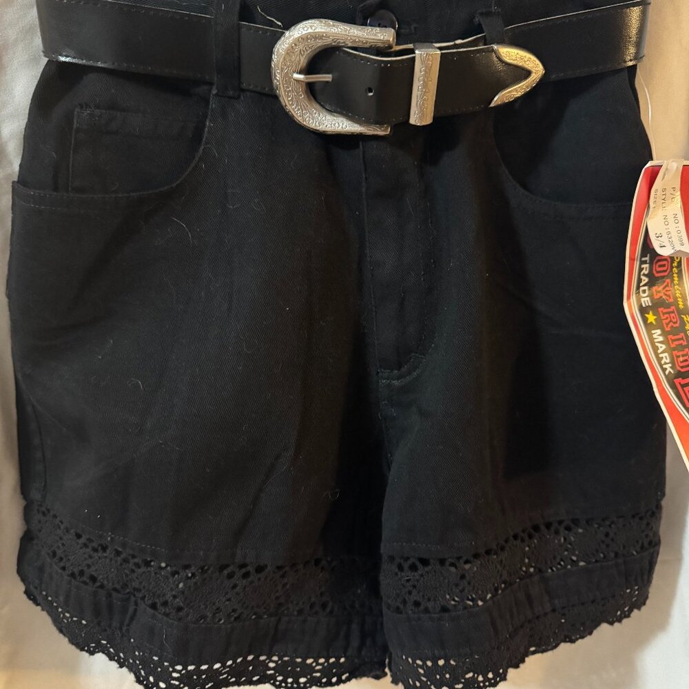 1990s JoyRide Black Women's Shorts | Denim | Women’s Three/Four